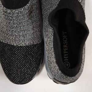 Hypersoft Black and Gray Knit Sneakers